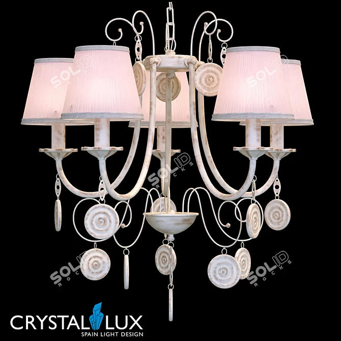 Emilia SP5 Art-Deco Pendant Light 3D model image 1