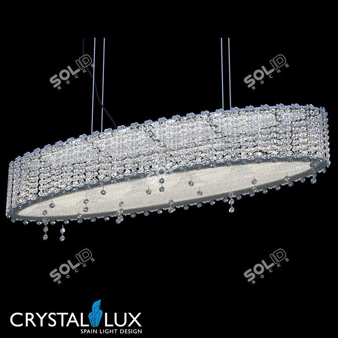Crystal Lux Eternidat SP7 Chrome Pendant 3D model image 1