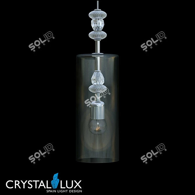 Crystal Lux Eva SP1 Pendant Light 3D model image 1