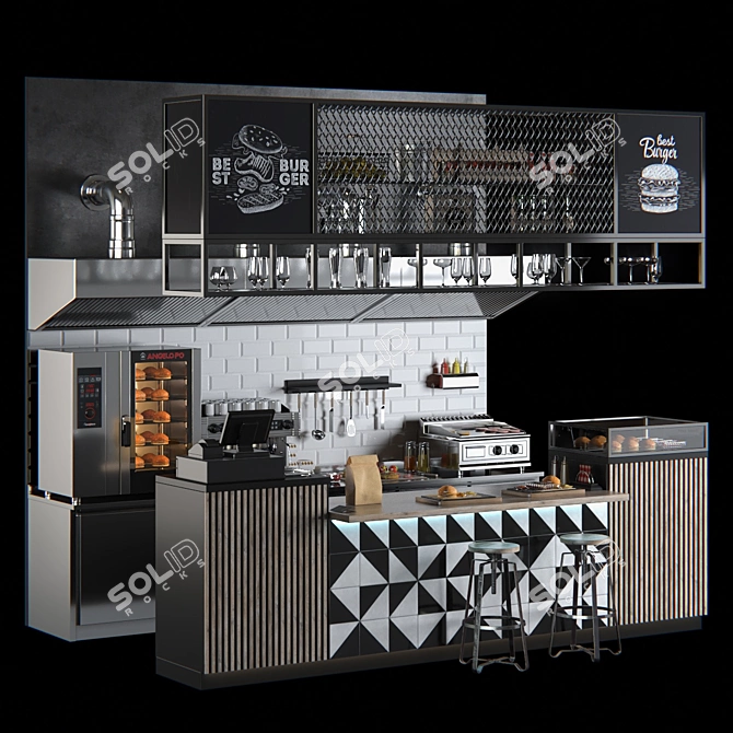 Burgerlicious Eatery 3D model image 4