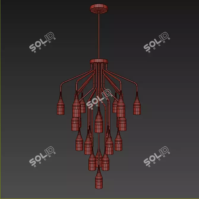 Elegant Patrona Suspension: Transforms Any Space 3D model image 2