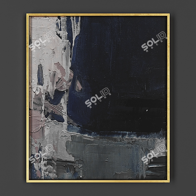 Elegant Frame for Artwork 3D model image 1