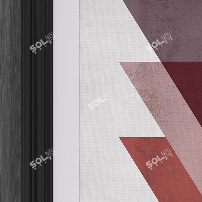 Abstract Triangle Art Print 3D model image 3