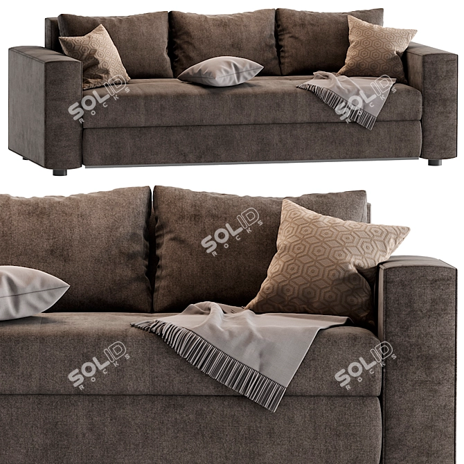 Kvanti Modern Sofa Set 3D model image 1