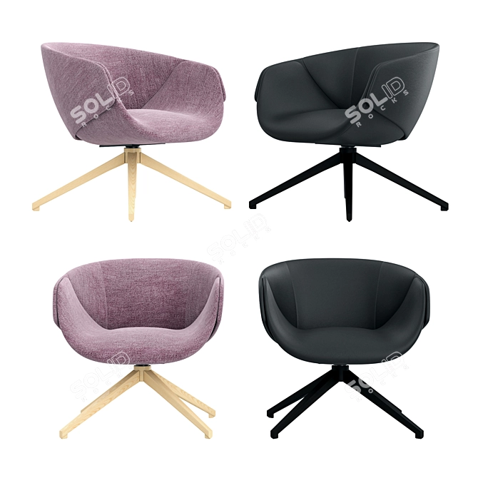 SP01 Anita Armchair: Stylish and Compact Seating Solution 3D model image 2