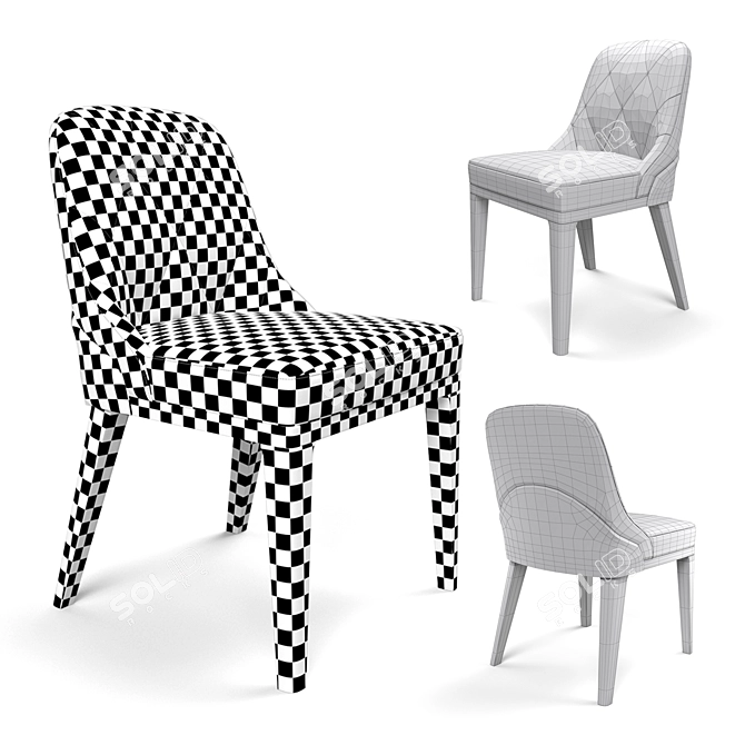 Tirolo Gill 070s - Stylish Seating 3D model image 2