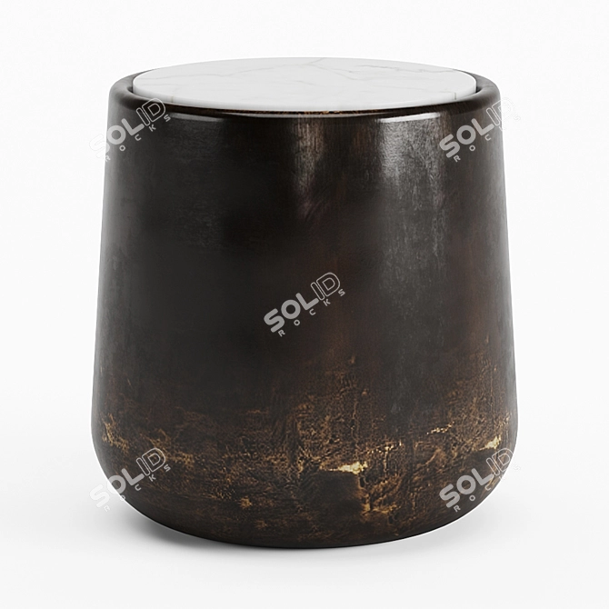 Contemporary Masai Side Table: Modern Design & Compact Size 3D model image 1