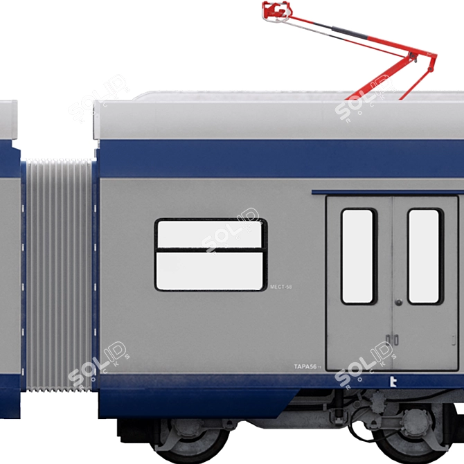 Ivolga Electric Train, City 2-TV 3D model image 2