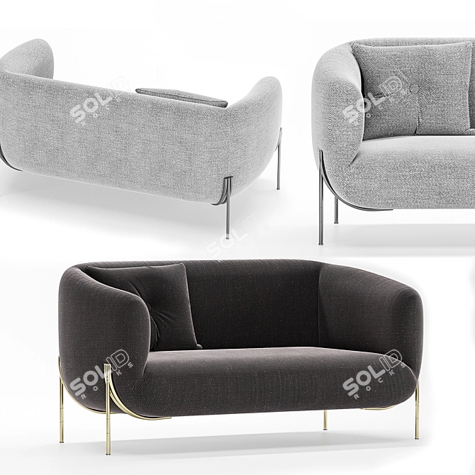 Saba Geo Sofa 3D model image 1