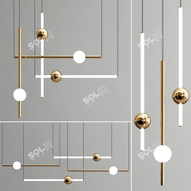 Orion Globe Light: Modern Elegance by Lee Broom 3D model image 1