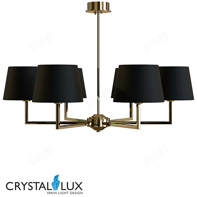 Crystal Lux Conte SP6 Pendant 3D model image 1