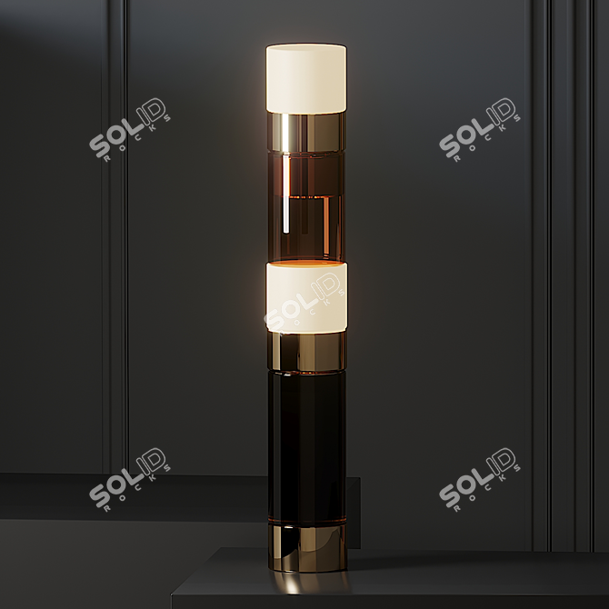 Stacking D Floor Lamps: Modern Elegance 3D model image 2