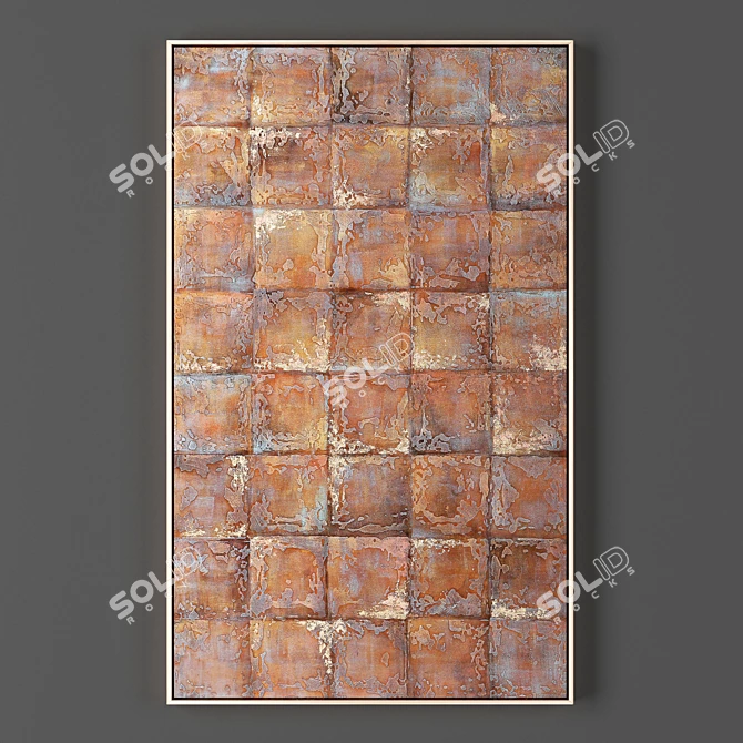 Metal Frame Collection: Set of 1 Frames (820x1340mm) 3D model image 1