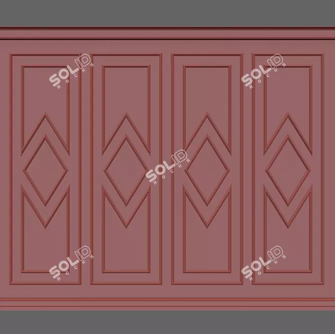 3D Wall Moulding Solution 3D model image 2