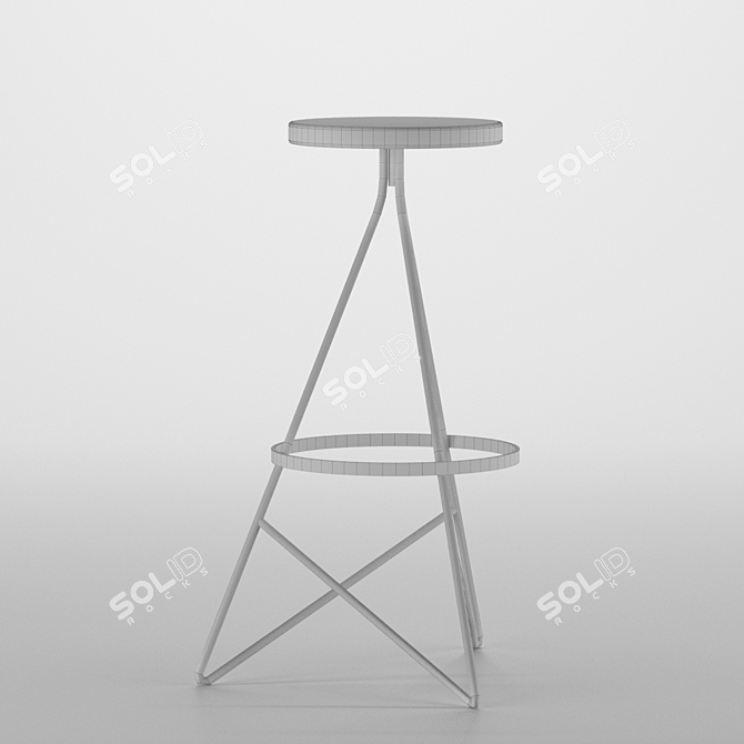 Modern Bar Chair - Stylish and Comfortable 3D model image 2