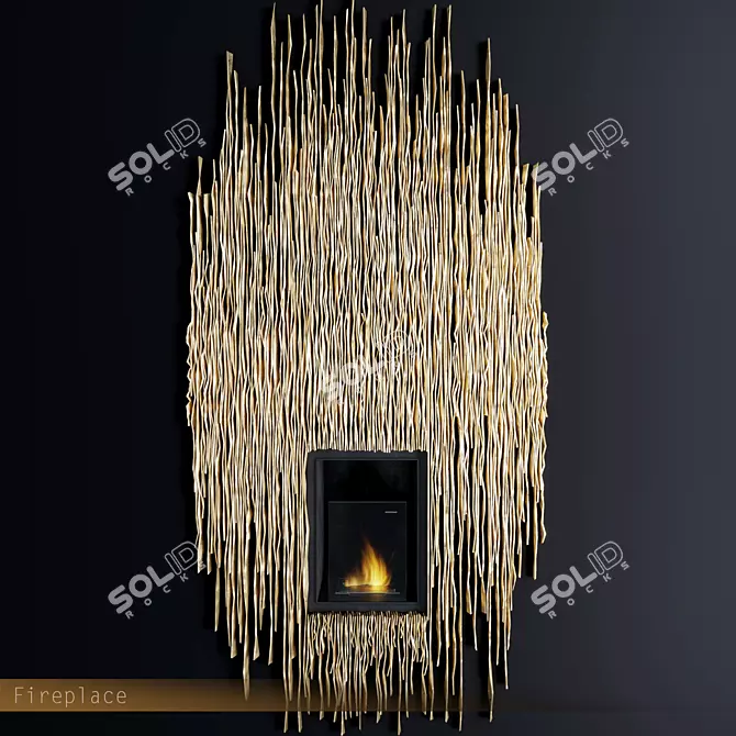 TEKA Wall Mounted Bioethanol Fireplace 3D model image 1