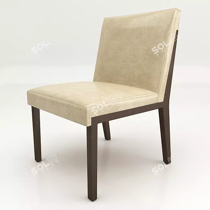 Modern Hampton Dining Side Chair 3D model image 1