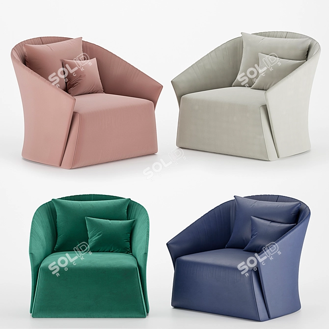 Saba Bustier: Sleek and Sensual 3D model image 1