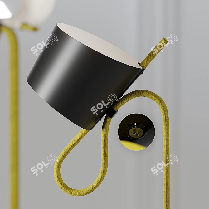 Stefan Diez Rope Trick Floor Light 3D model image 2