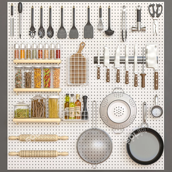 Kitchen Decor Pack - Modern Design 3D model image 1