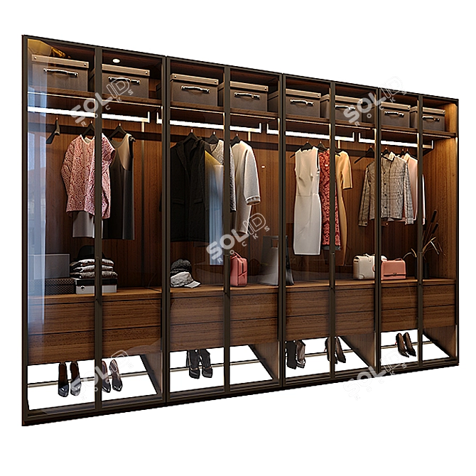 Boffi Antibes - Stylish Wardrobe System 3D model image 1