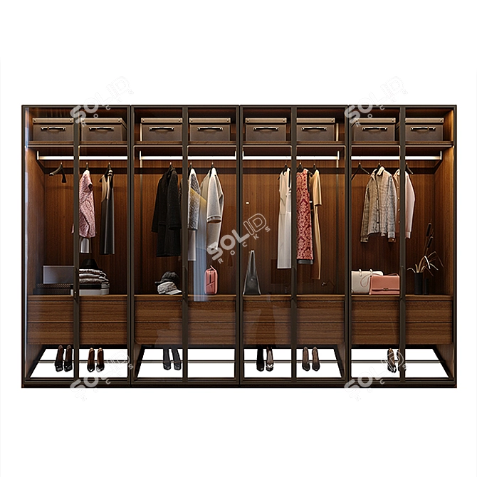 Boffi Antibes - Stylish Wardrobe System 3D model image 2