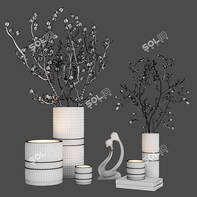 Corona Decor Set: Premium Quality! 3D model image 2