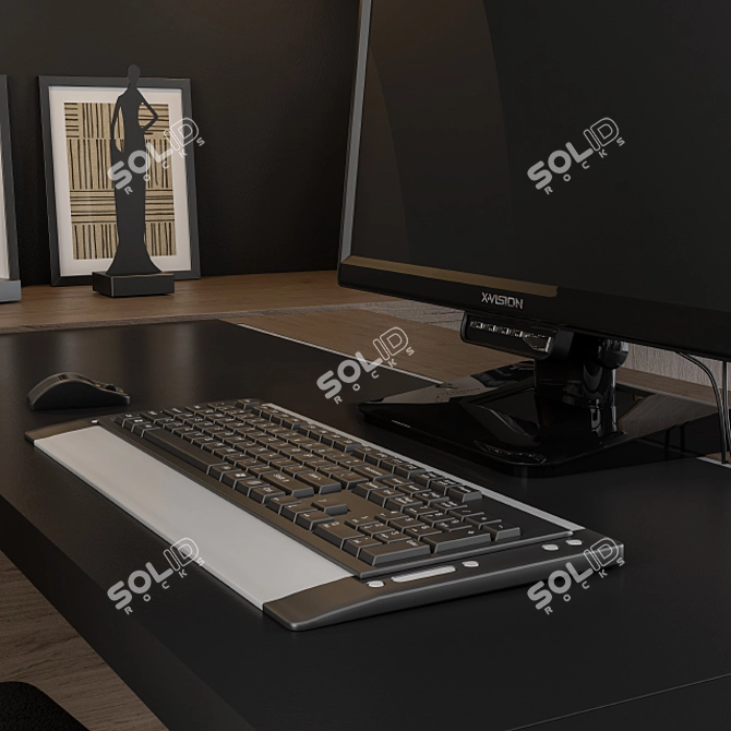 Workplace Oasis: Complete Office Furniture Set 3D model image 3