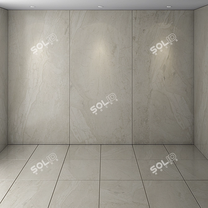 Marble Magic: Elegant Stone Slab 3D model image 1