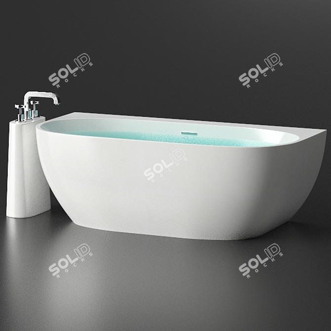 Luxury Bathroom Set by Ravak 3D model image 2