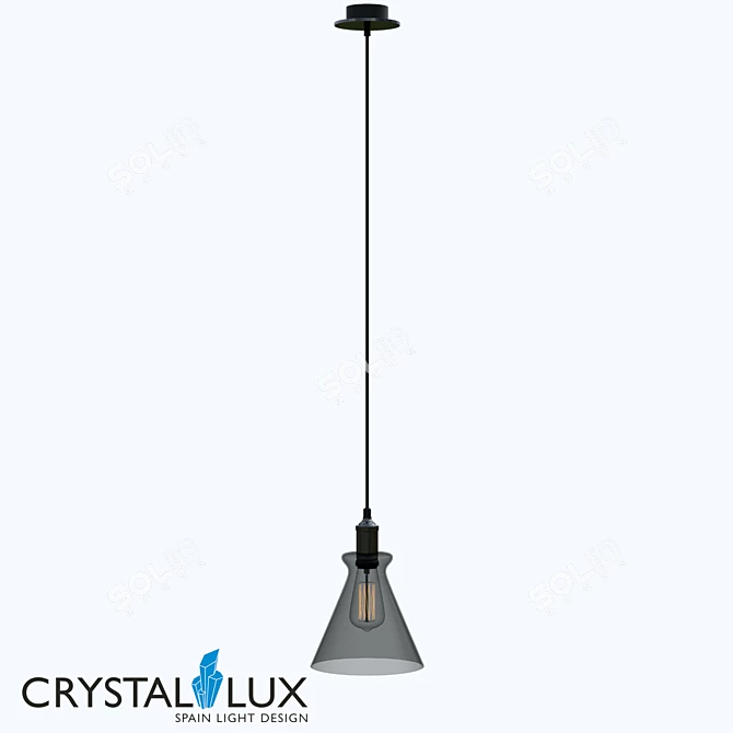 Campanella SP1 Smoke Pendant: Loft Style Light 3D model image 1