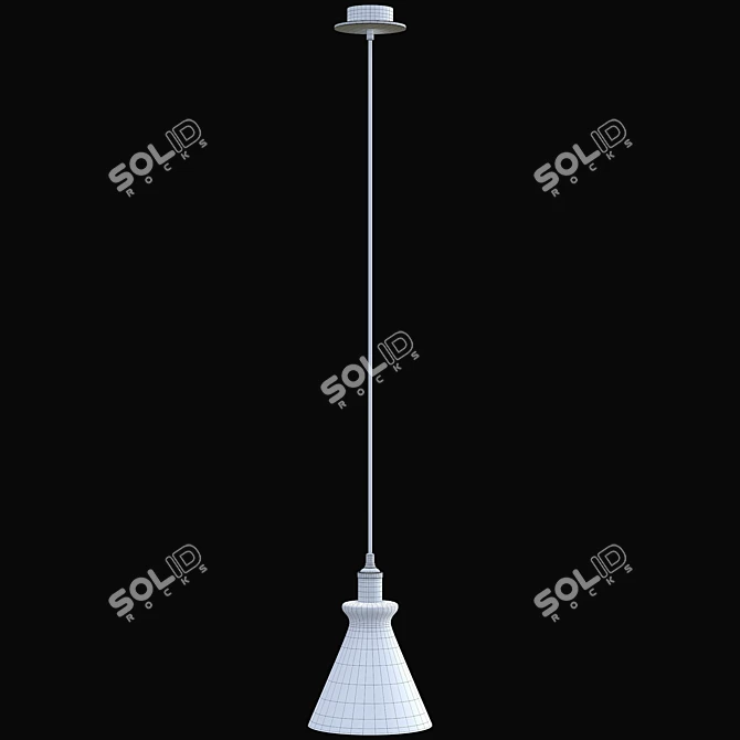 Campanella SP1 Smoke Pendant: Loft Style Light 3D model image 2