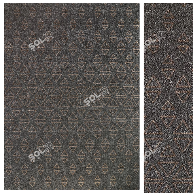 Takita Modern Rug - Large Contemporary Design 3D model image 1