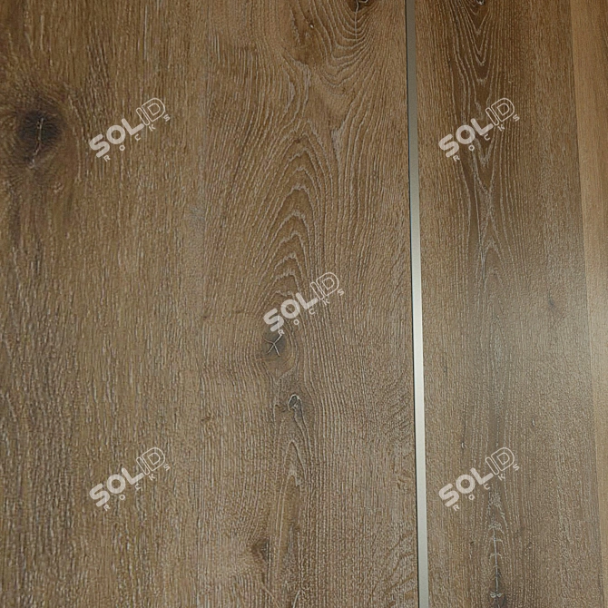 Elegant Wood 3D Wall Panel 3D model image 2