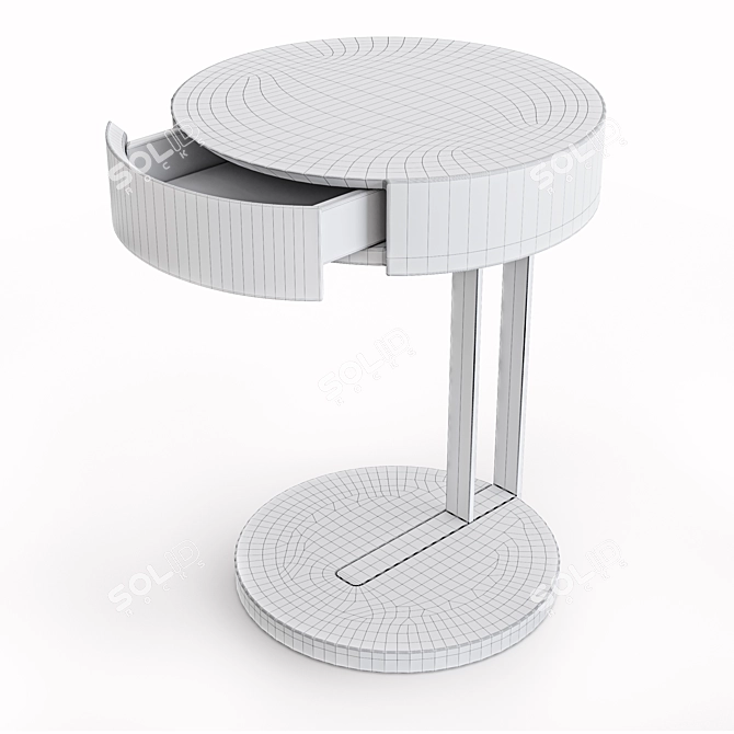 Retro Chic Ralf Bedside Table 3D model image 3