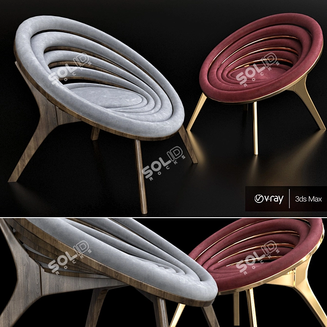 Innovative Chair: Modern Design & Premium Materials 3D model image 1