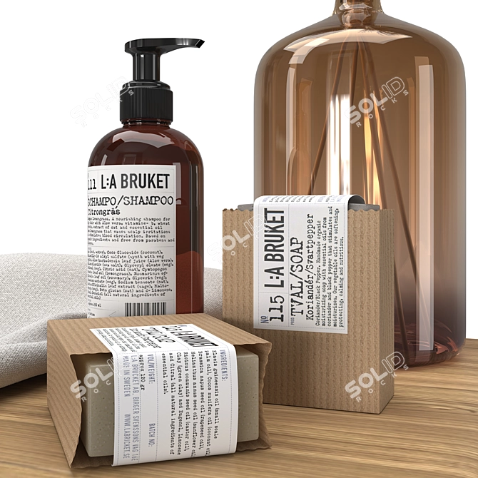 L:A Bruket Bathroom Decor Set 3D model image 2