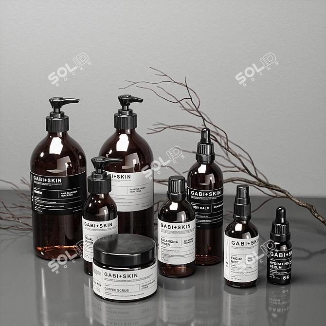 Modern Bathroom Set: Slick Design 3D model image 2