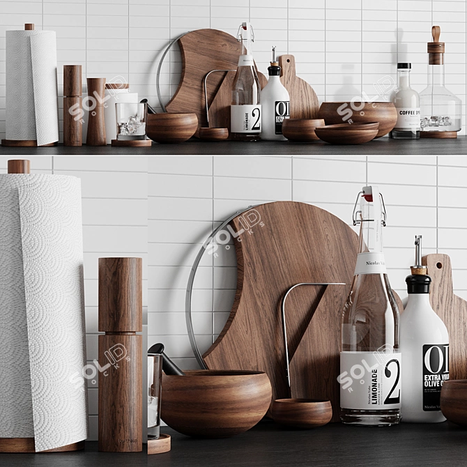 Stylish Kitchen Essentials: Decor 2 3D model image 1