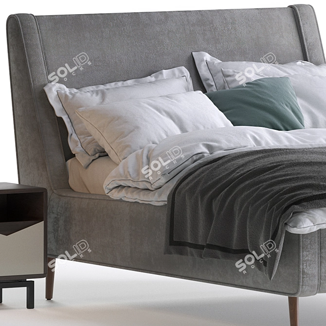 Modern Higgs Double Bed 3D model image 2