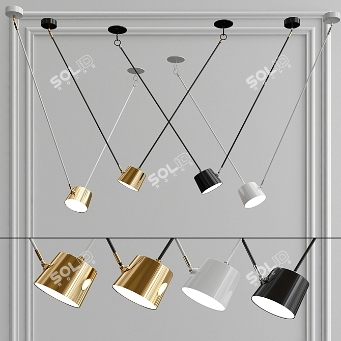 Demarkt Hartvig 717010201 LED Chandelier 3D model image 2