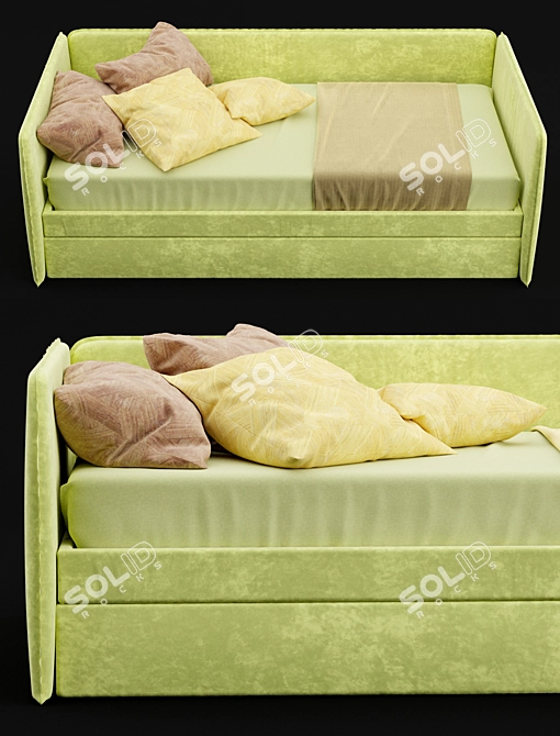 Cozy Dreams Children's Bed 3D model image 2