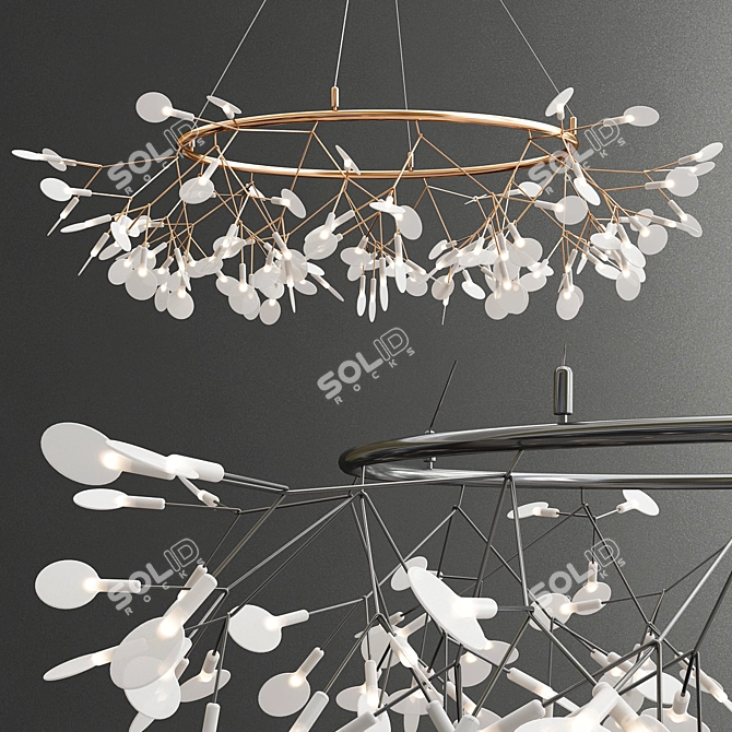 Mini Moooi Heracleum Chandelier 3D model image 1