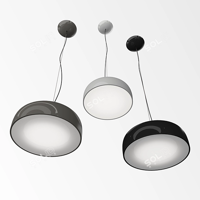 Sleek Smithfield Pendant: Modern Lighting Solution 3D model image 2