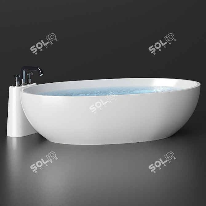 Luxury Poolspa Bath Set 3D model image 3