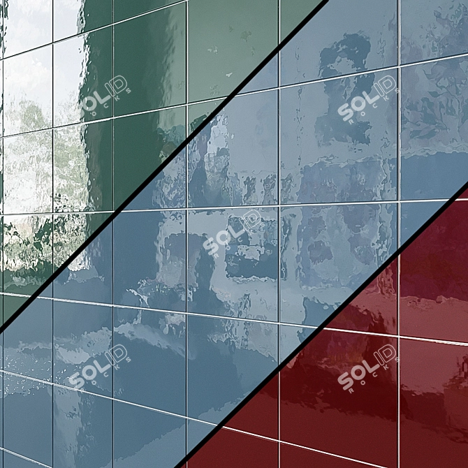 EQUIPE VILLAGE Ceramic Wall Tiles - 15 Stunning Colors 3D model image 2