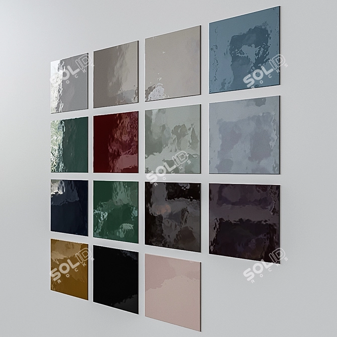 EQUIPE VILLAGE Ceramic Wall Tiles - 15 Stunning Colors 3D model image 3