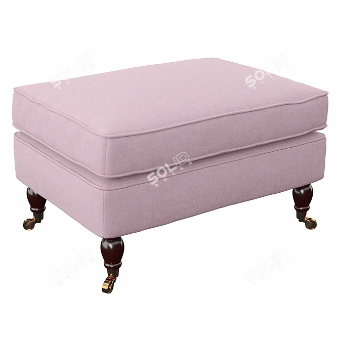 Elegant Ionia Footstool 3D model image 1