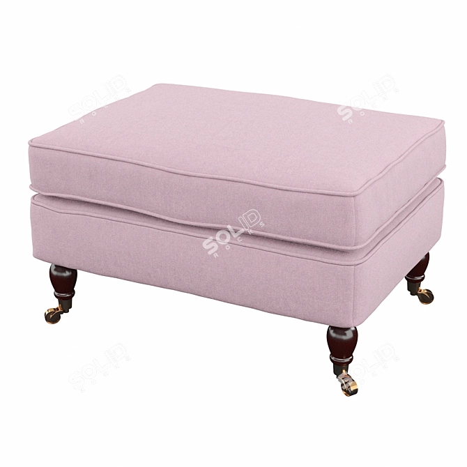 Elegant Ionia Footstool 3D model image 2