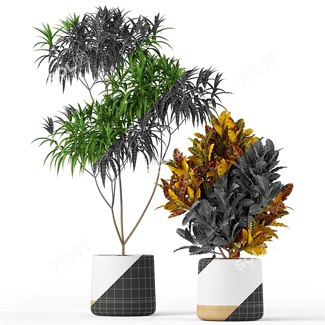 Exquisite Botanical Collection 203 3D model image 3